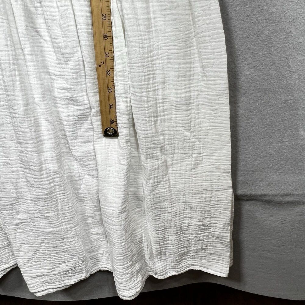 Anthropologie Dress XXS White Gauze Tiered Babydoll Cottage Core Short Sleeve - Picture 7 of 12